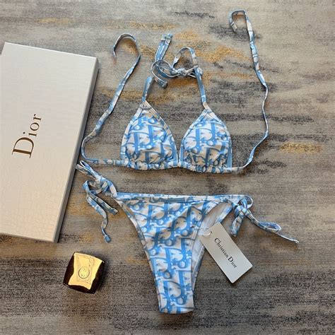 dior swimsuit price|Dior oblique bikini.